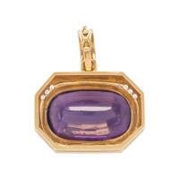 GUMPS, CONVERTIBLE AMETHYST AND DIAMOND PENDANT NECKLACE