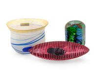 Three Modern Art Glass Articles