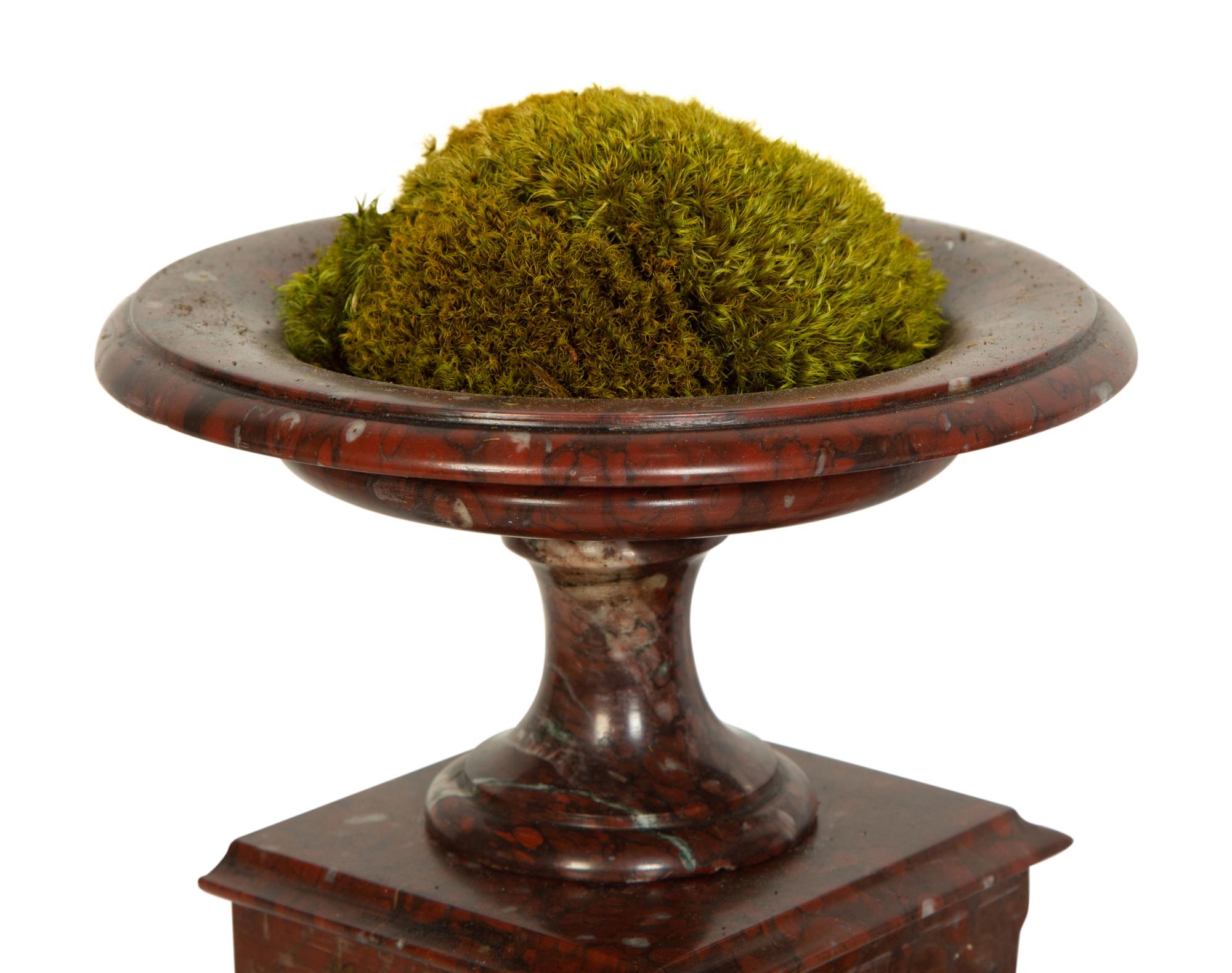 A Pair of French Marble Urn Ornaments