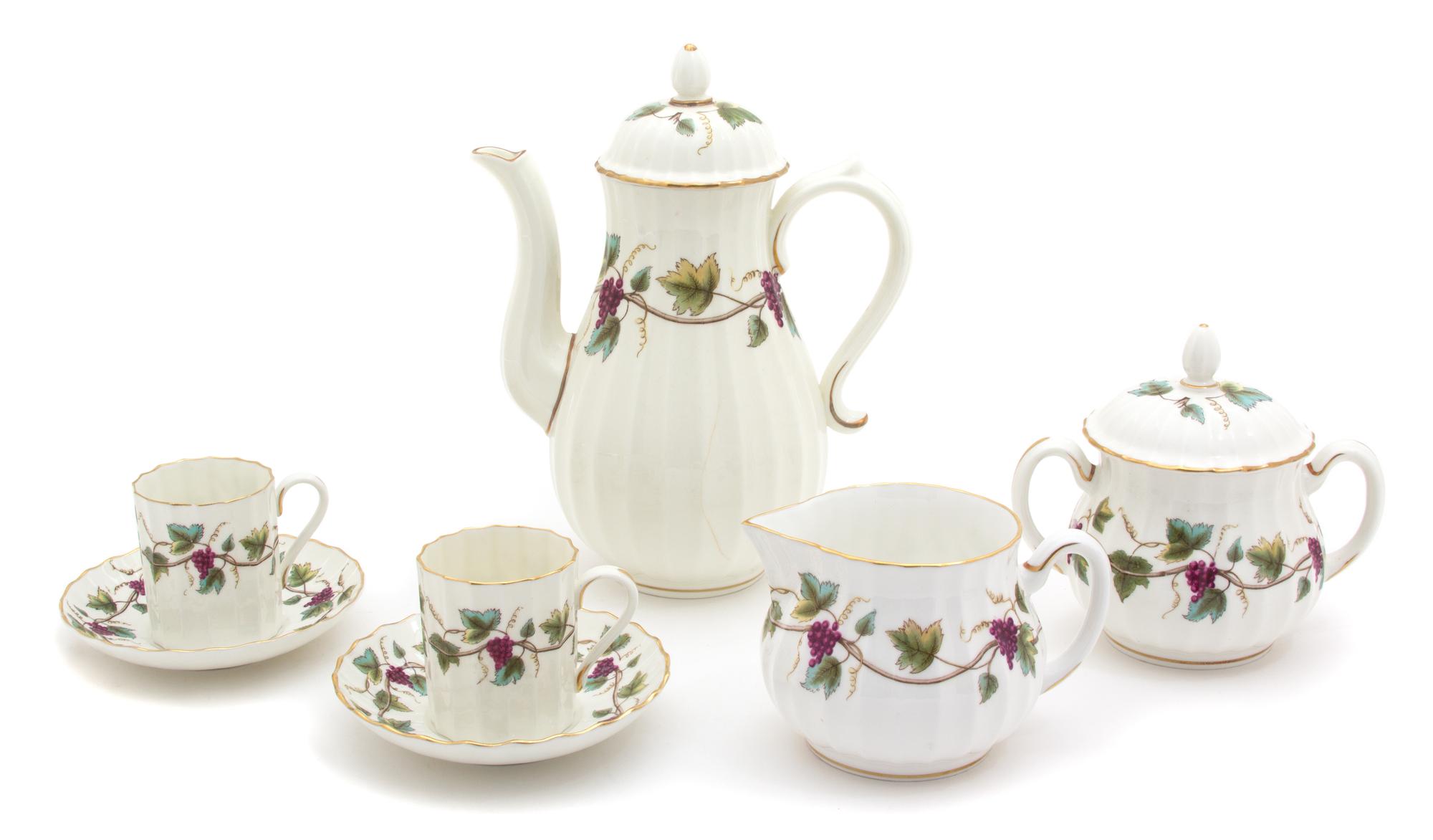 A 27-Piece Royal Worcester Porcelain Demitasse Set — 20TH CENTURY