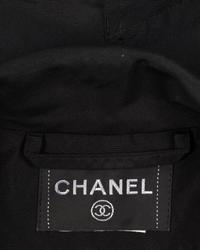 Chanel Double-Breasted Taffeta Coat with Camellia Pins