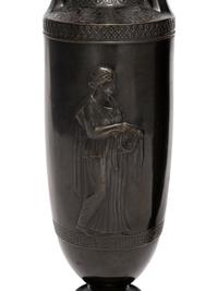 A Pair of Attic Style Bronze Vases