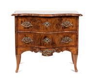 A Continental Walnut Commode Height 30 x width 35 1/2 x depth 19 1/2 inches. — 19TH/20TH CENTURY