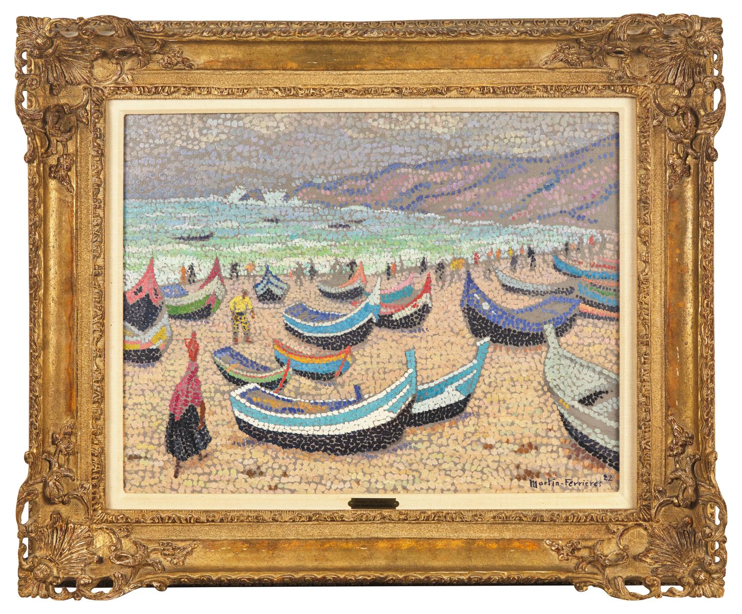 Barques sur la Plage (Nazaré, Portugal) , 1922