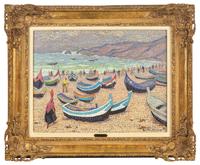 Barques sur la Plage (Nazaré, Portugal) , 1922