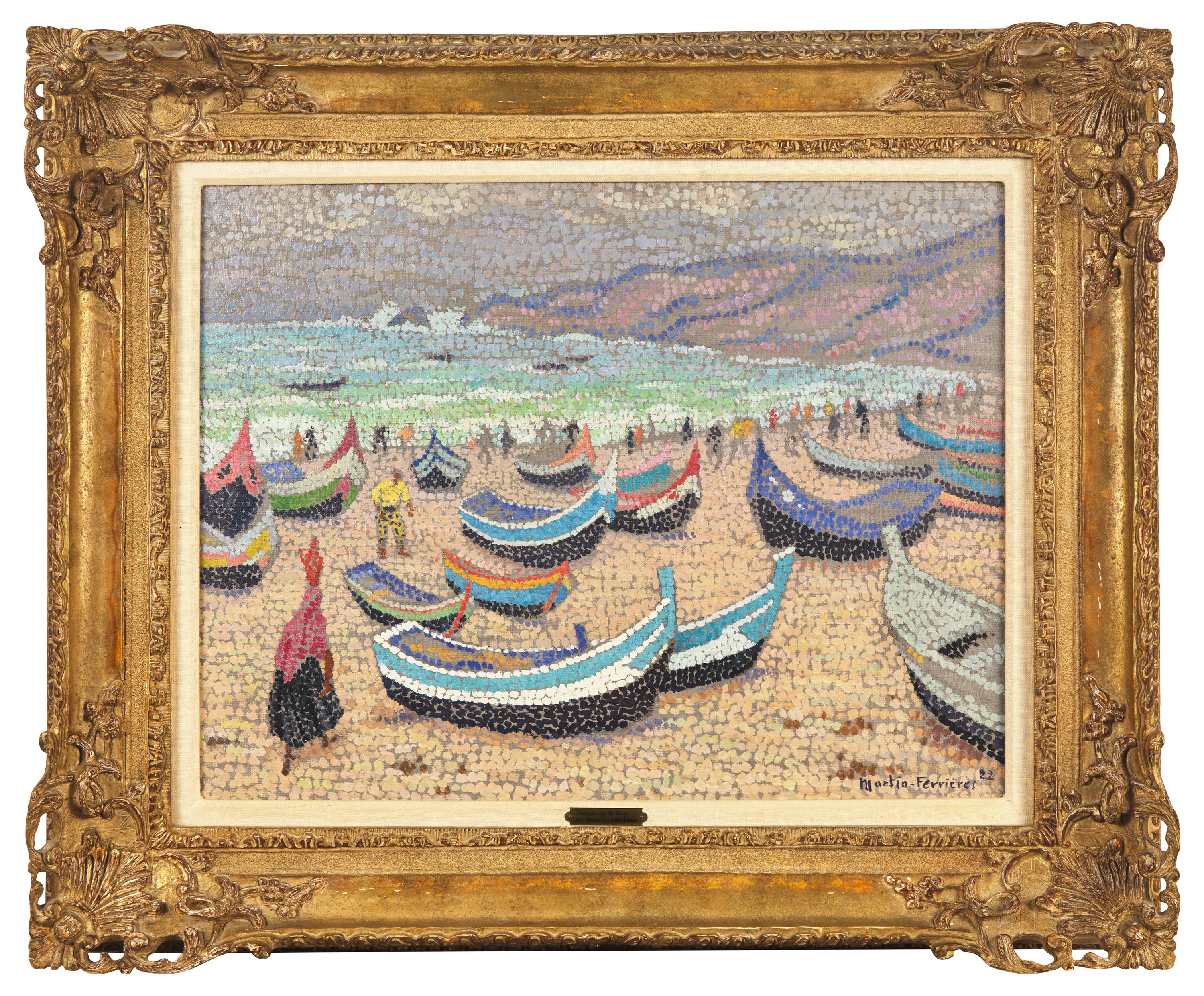 Barques sur la Plage (Nazaré, Portugal) , 1922