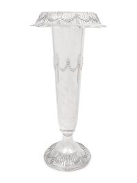 A Large American Silver Vase