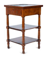 A French Provincial Fruitwood Marble-Top Rafraichissoir — LATE 18TH CENTURY