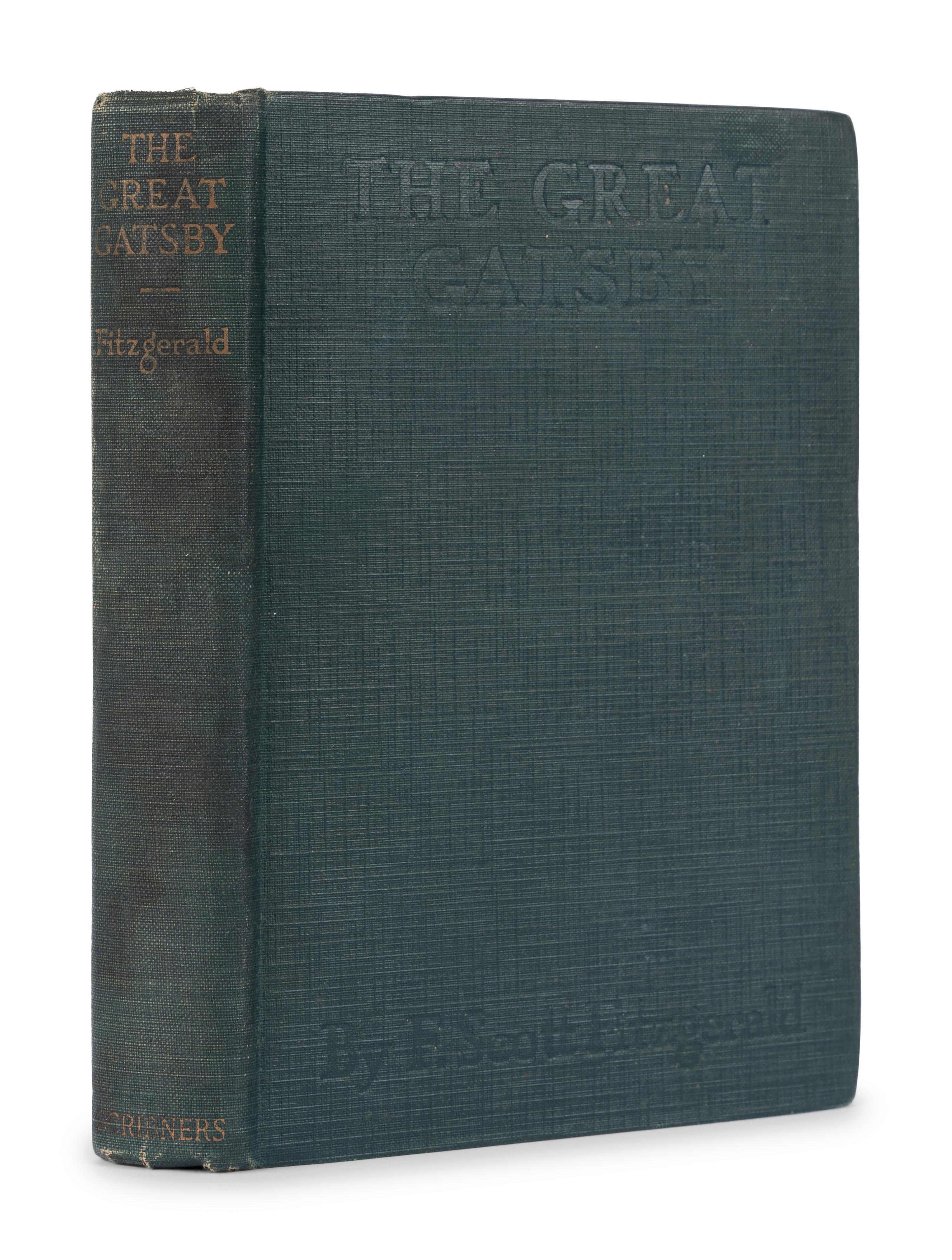FITZGERALD, F. Scott (1896-1940). The Great Gatsby . New York: Charles Scribner's Sons, 1925.