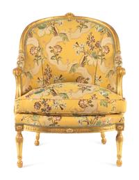 A George III Giltwood Bergère