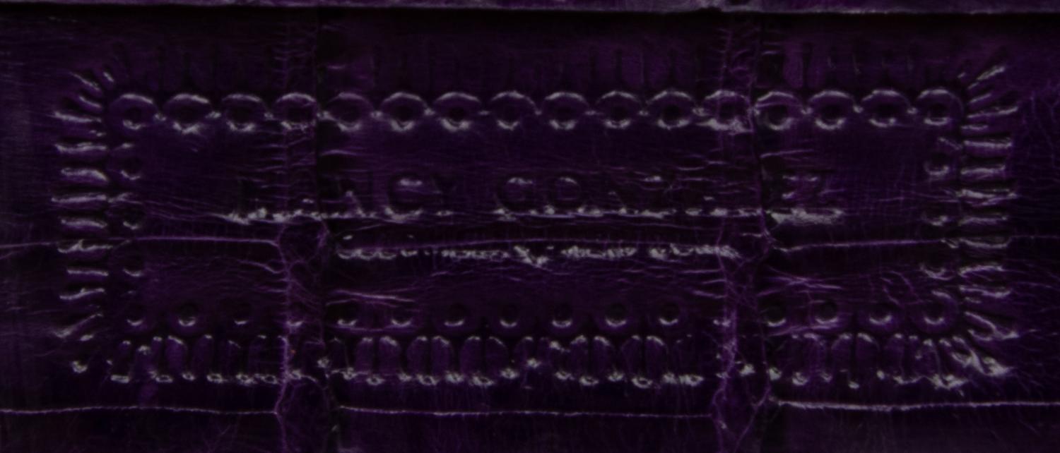 Nancy Gonzalez Purple Crocodile Handbag