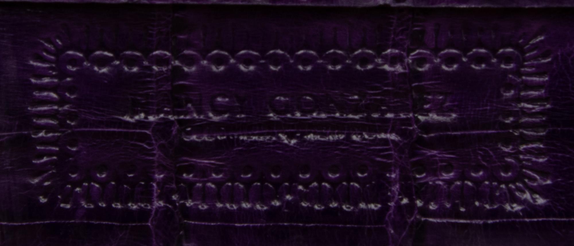 Nancy Gonzalez Purple Crocodile Handbag