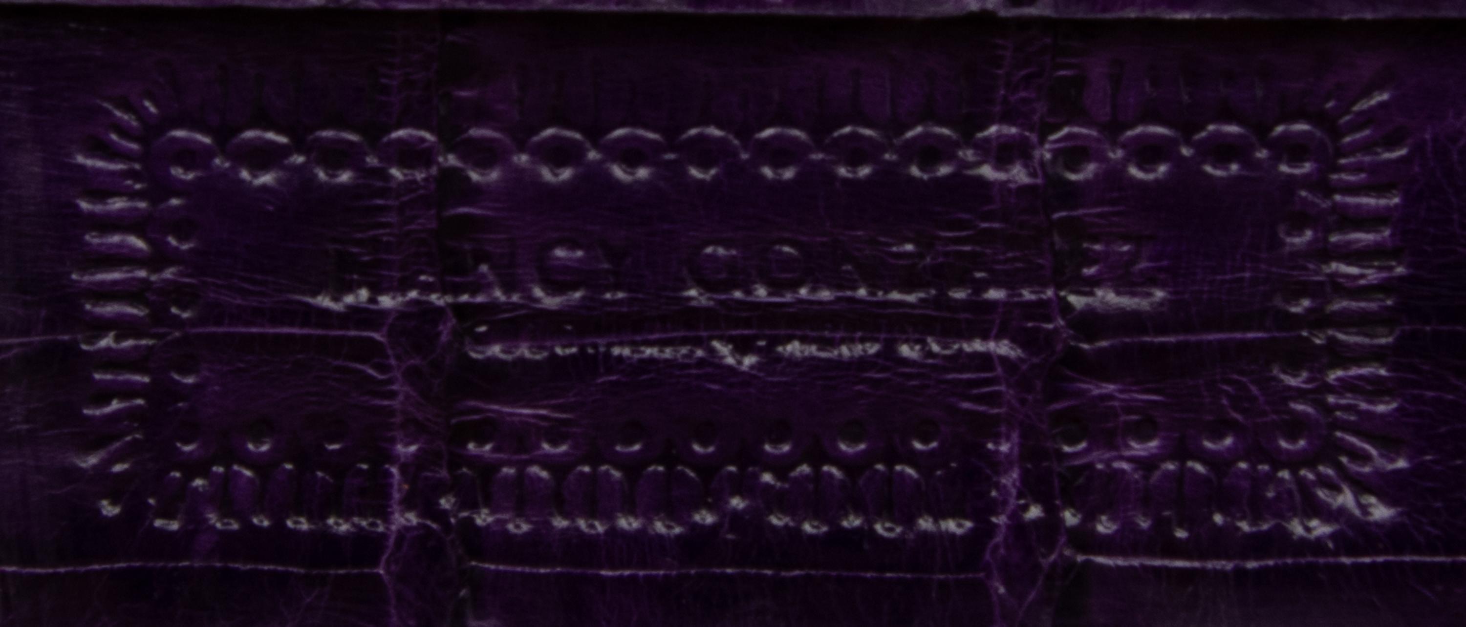 Nancy Gonzalez Purple Crocodile Handbag