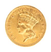 United States of America (1878), $3 Gold Piece — $3 Gold Piece-Philadelphia