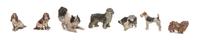 Seven Austrian Cold Painted Bronze Figures Width of widest 3 1/4 inches. — FIRST HALF 20TH CENTURY