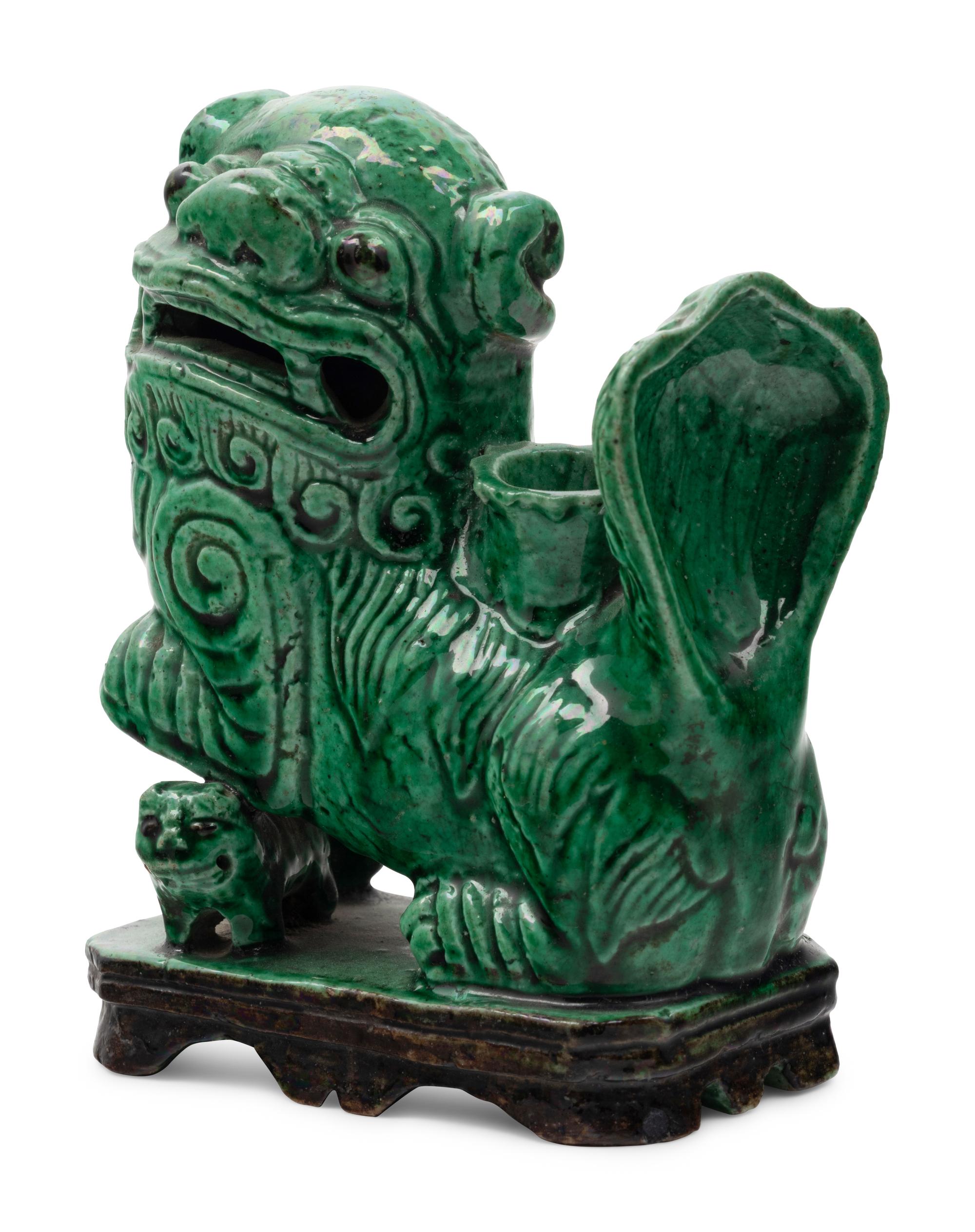 Nine Chinese Porcelain Figures of Fu Lions