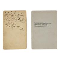 Cross, W.R. (1839-1907). A pair of advertising cabinet cards showcasing the photographers' work.