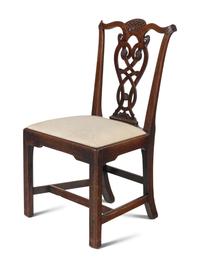 A George III Solid Mahogany Side Chair