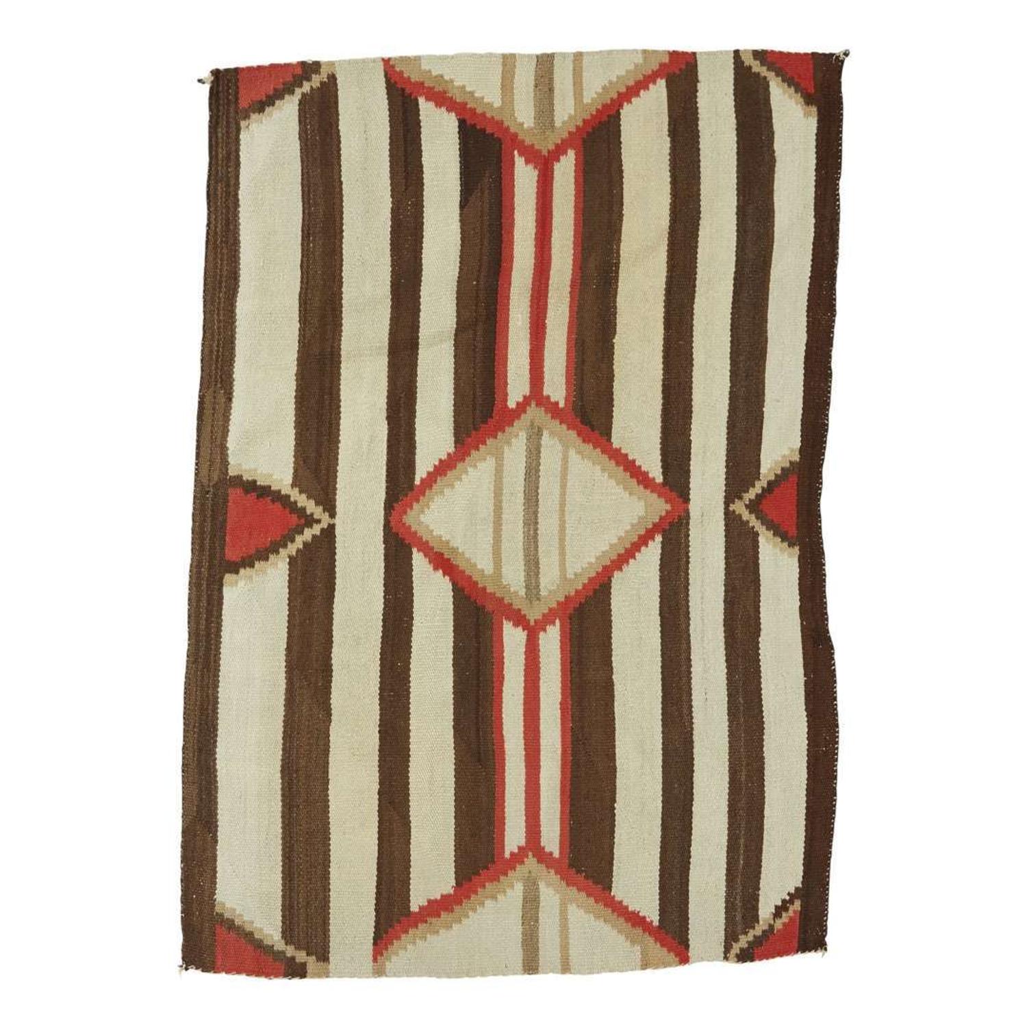 Early Navajo third phase chief's blanket late 19th century