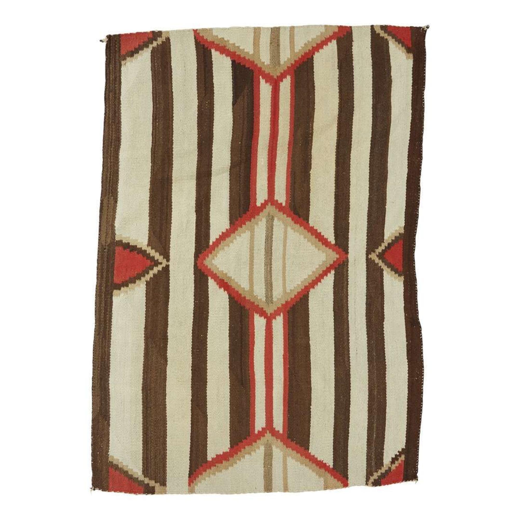 Early Navajo third phase chief's blanket late 19th century