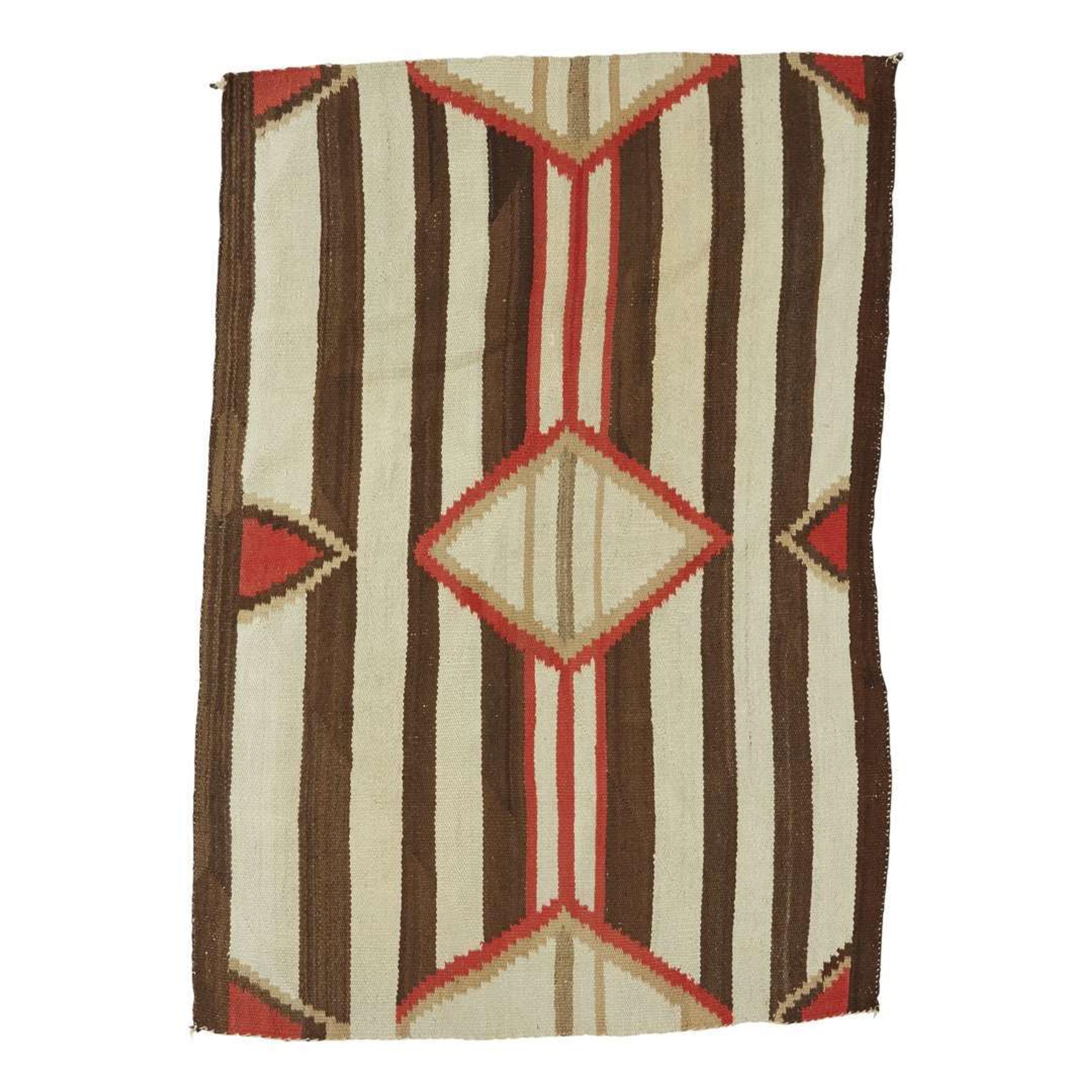 Early Navajo third phase chief's blanket late 19th century