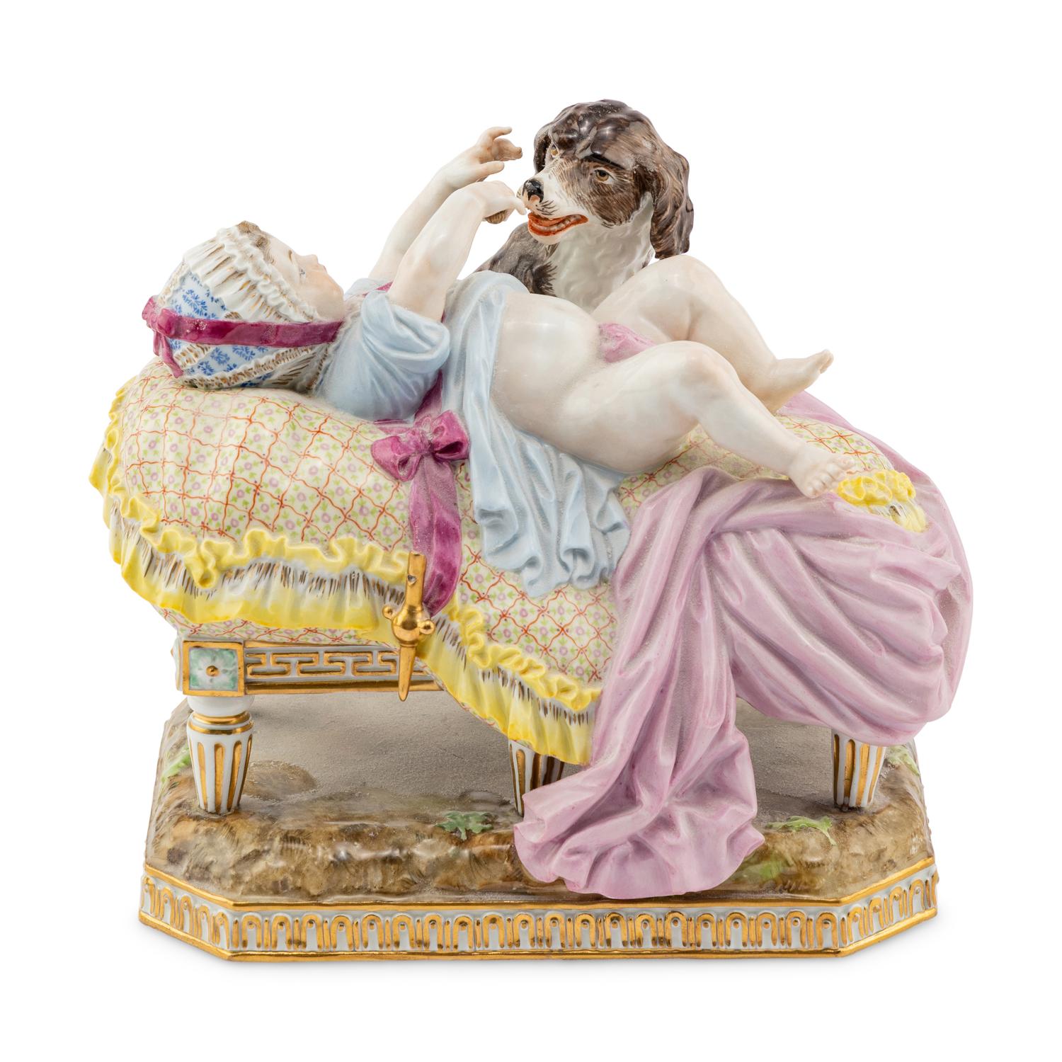 A Meissen Porcelain Figural Group