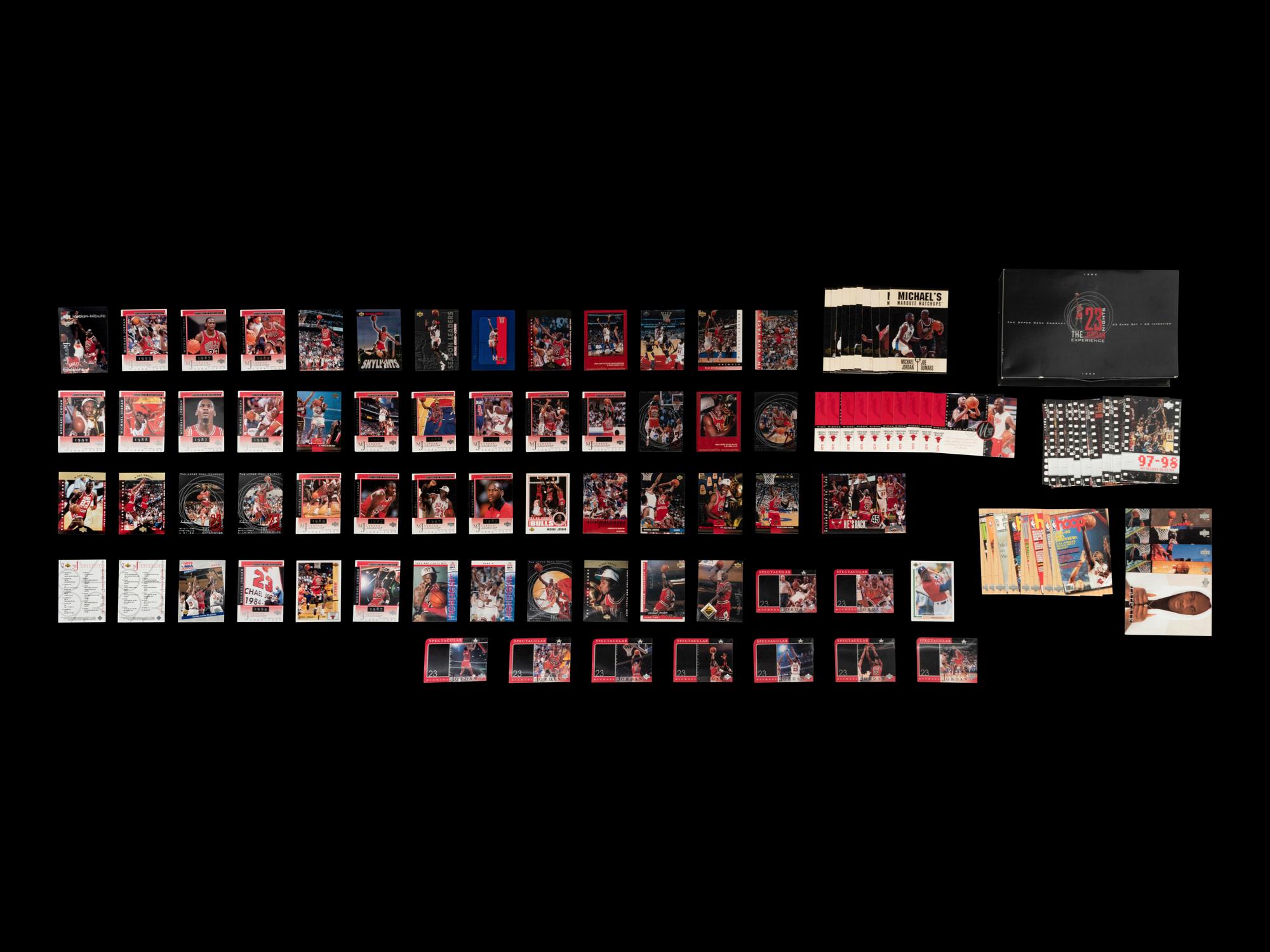 A Large Group of Upper Deck Michael Jordan Tribute Basketball Cards,