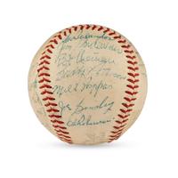 A 1957 Baltimore Orioles Team Signed Autograph Baseball