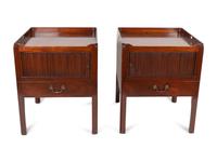 A Pair of George III Mahogany Bedside Commodes — 18TH/19TH CENTURY