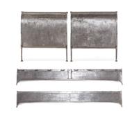 A Pair of Modern Steel Bed Frames
