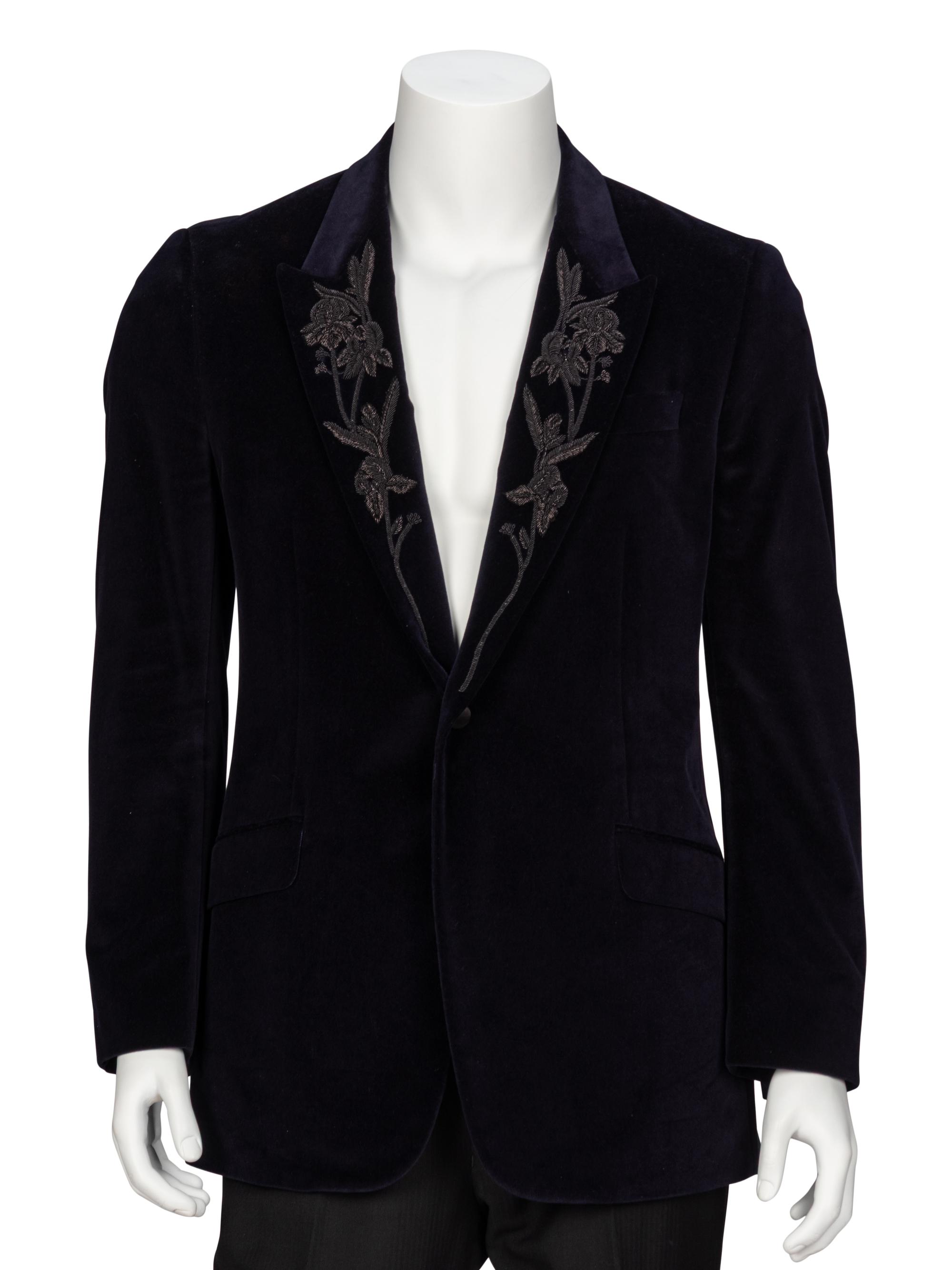 Alexander McQueen, Velvet Embellished Blazer