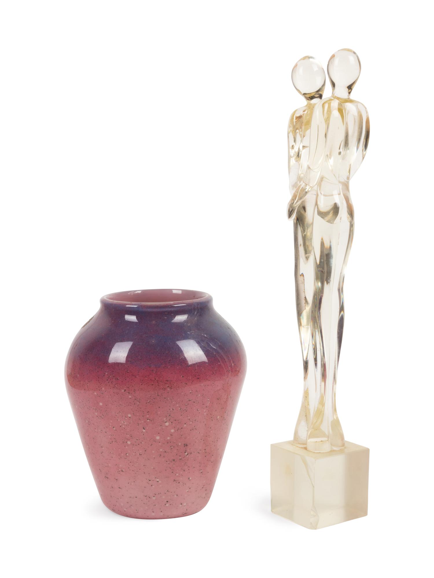 An Italian Glass Figural Group