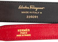 Collection of Five Belts; Three Judith Leiber, One Ferragamo, One Hermès, 1992