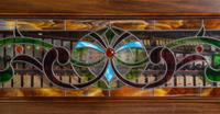 A Willard and Co. Mahogany and Leaded Glass Orchestrion