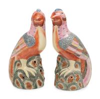 A Pair of Chinese Porcelain Phoenix Birds