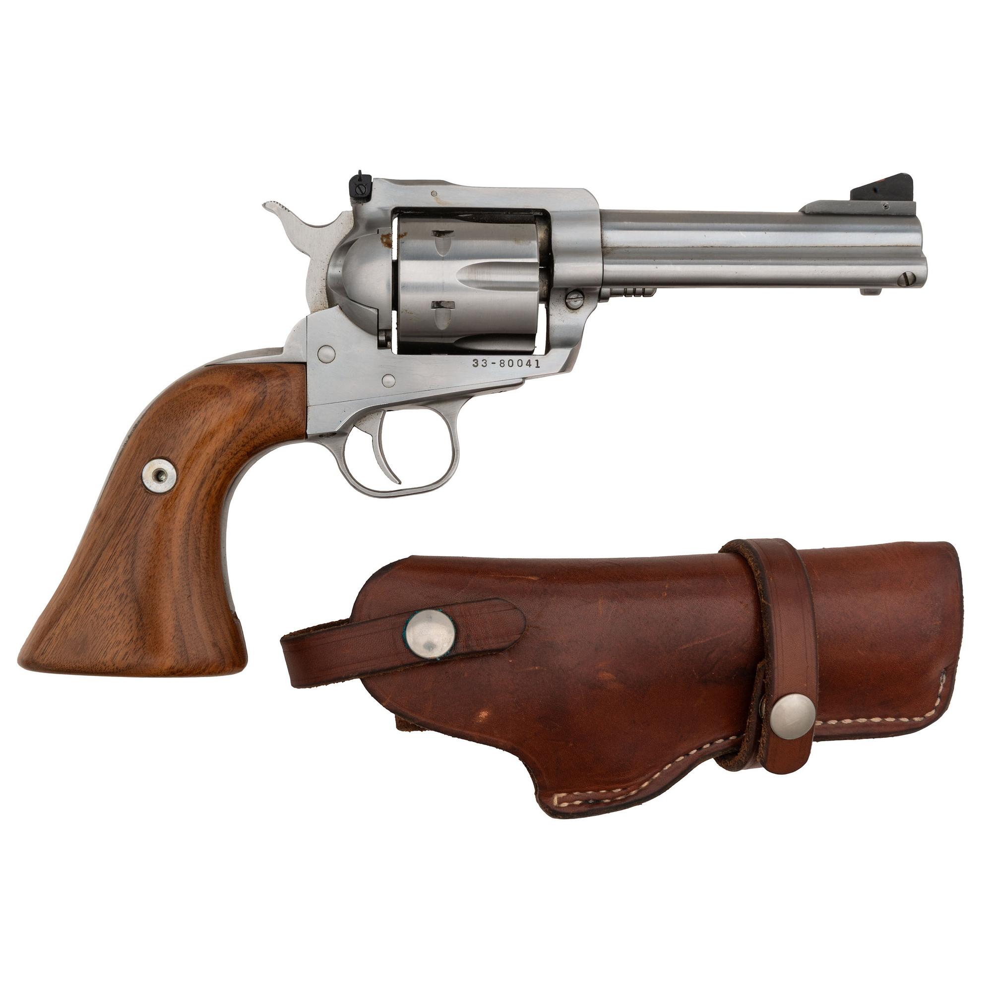 *Ruger New Model Blackhawk .357 with Smith & Wesson Holster
