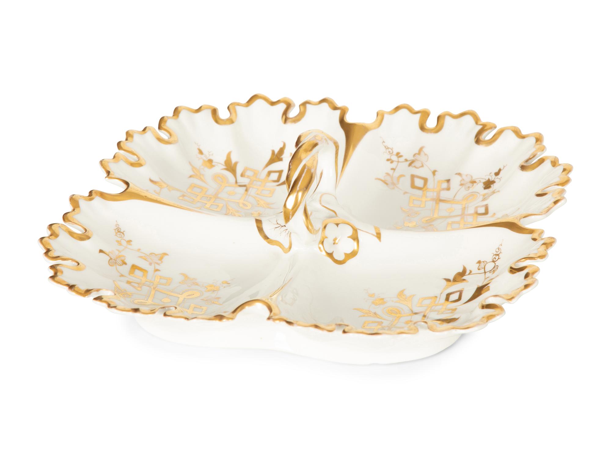 A Group of Five Continental Porcelain Serving Articles