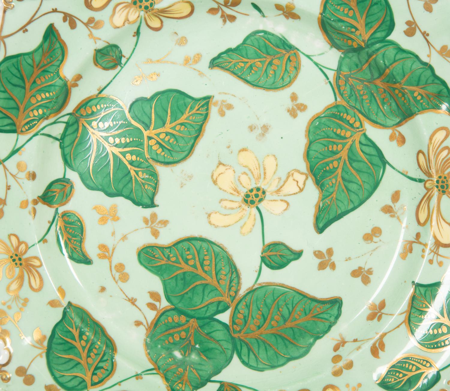 Two Pairs of English Porcelain Plates