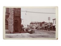 [WESTERN AMERICANA]. 2 photographs, incl. street view of the Wells Fargo Office in Ventura, CA.