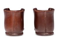 A Pair of Finely Crafted Glazed Pottery Shoes