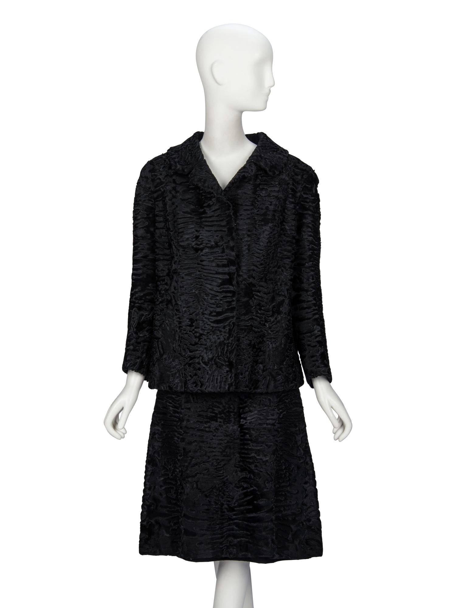 A Broadtail Skirt Suit