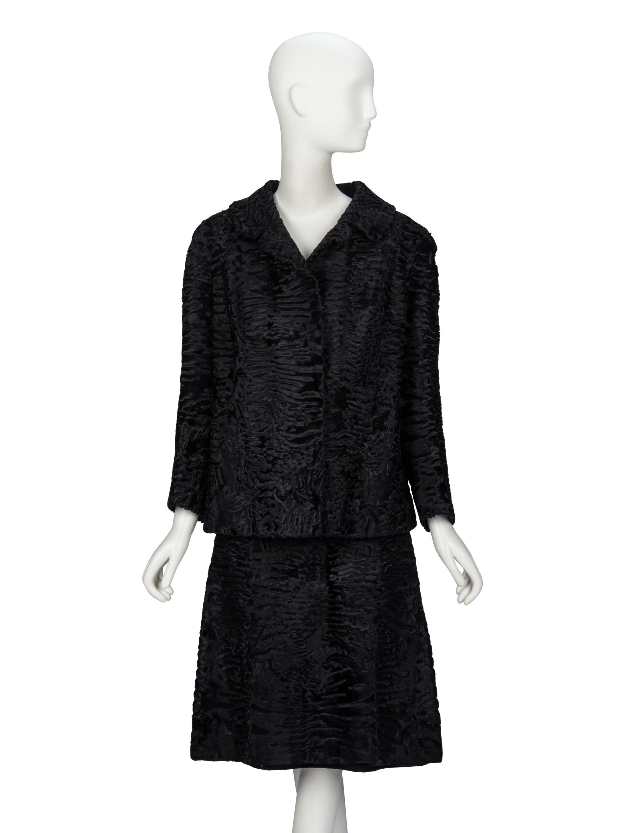 A Broadtail Skirt Suit