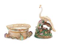 A Jacob Petit Porcelain Encrier and Cover
