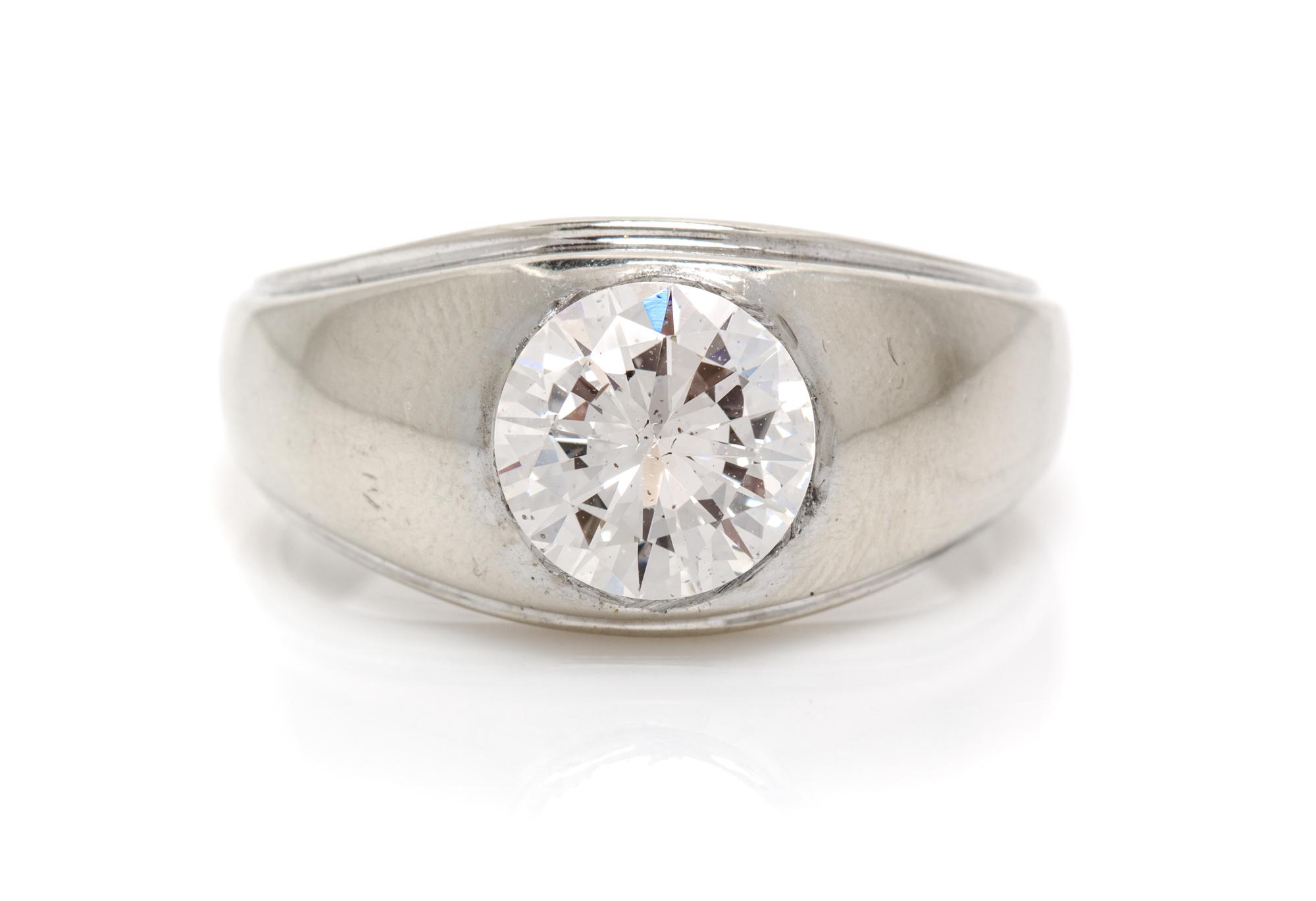 A 2.02 Carat Round Brilliant Cut Diamond,