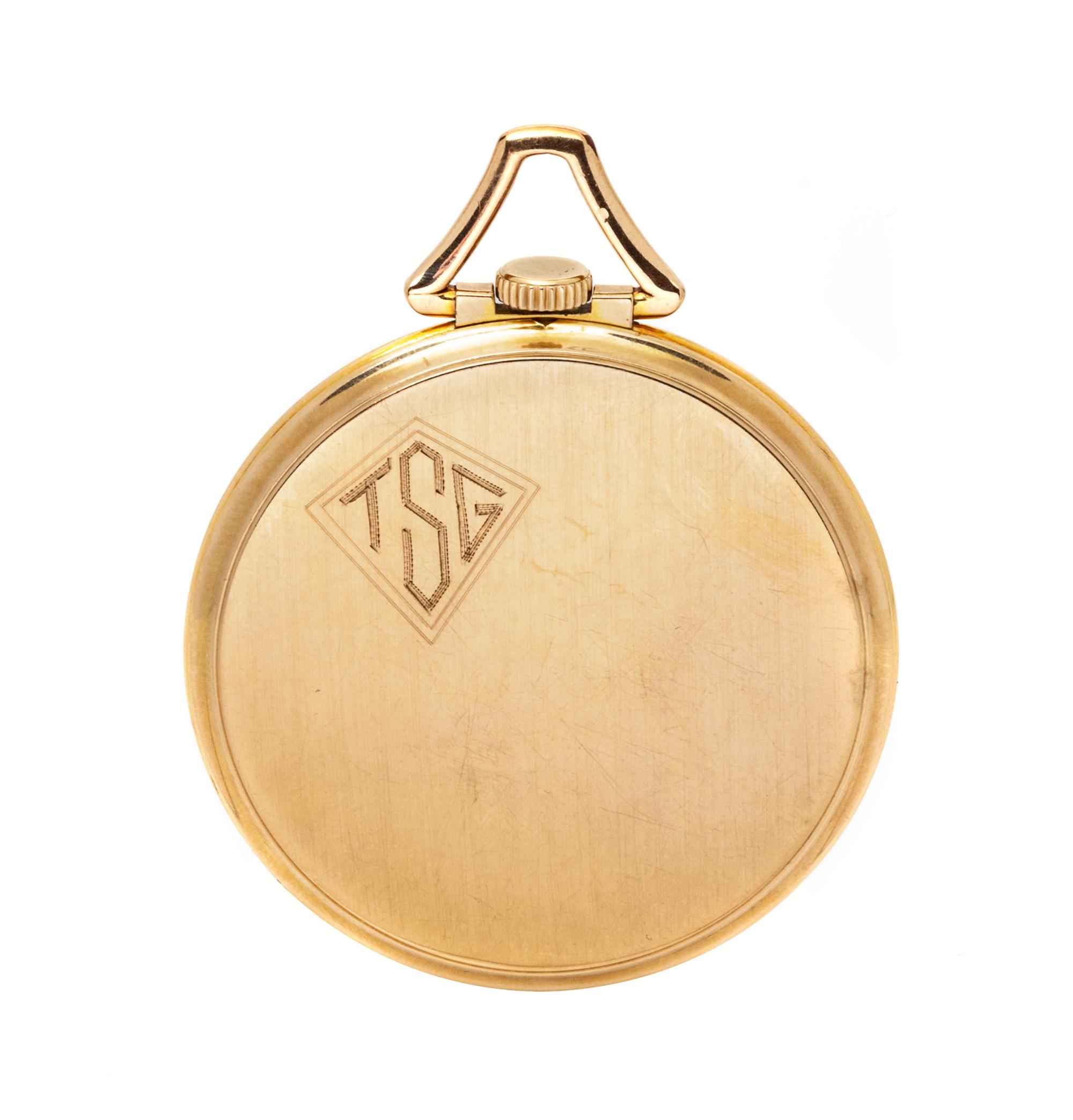A Gold Filled Open Face 'Veri-Thin' Pocket Watch, Gruen,