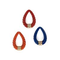 COLLECTION OF HARDSTONE AND DIAMOND PENDANTS