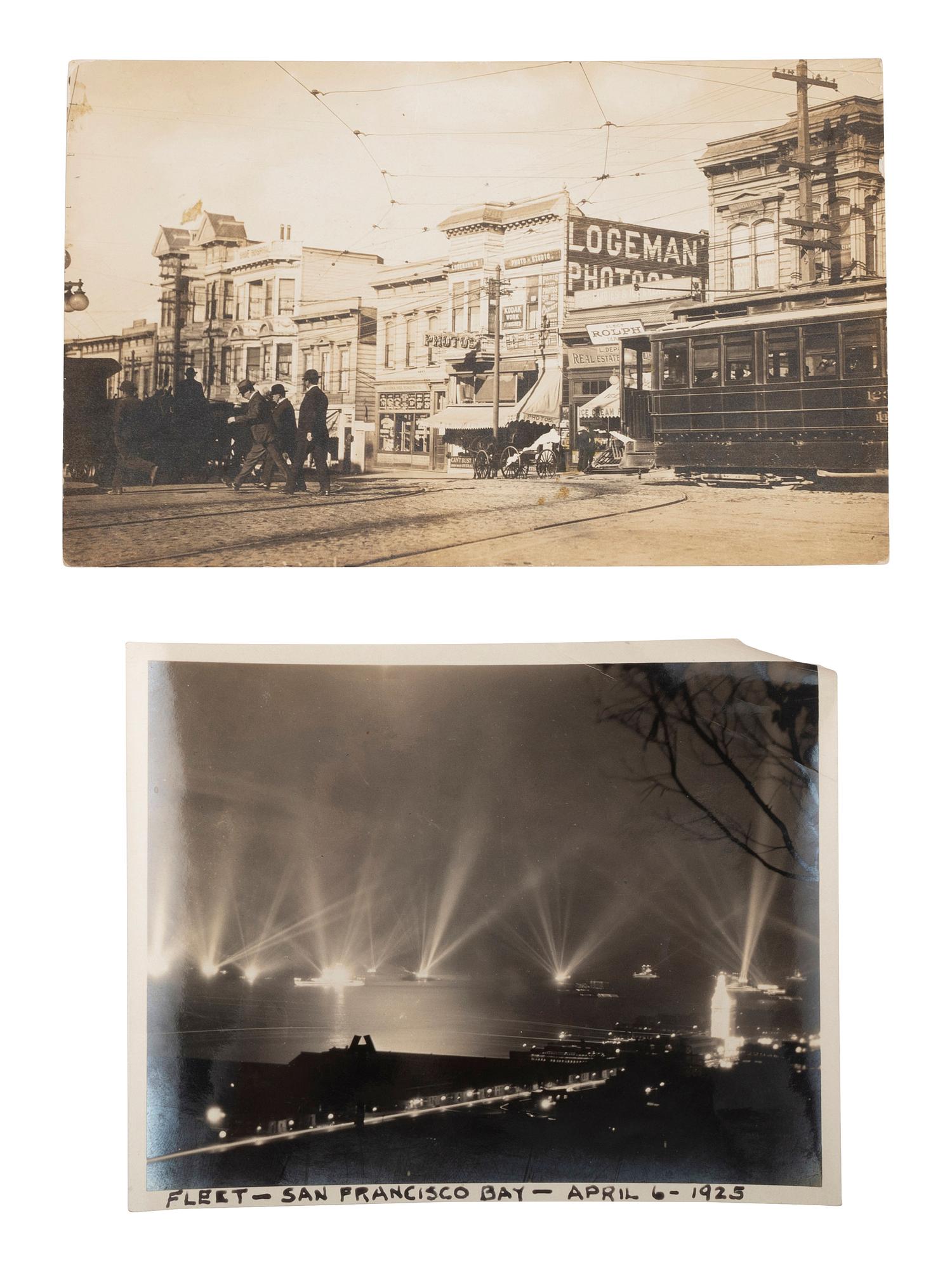 [CALIFORNIA]. Approx. 75 RPPCs and photographs of San Francisco and the Bay Area. Early 20th century