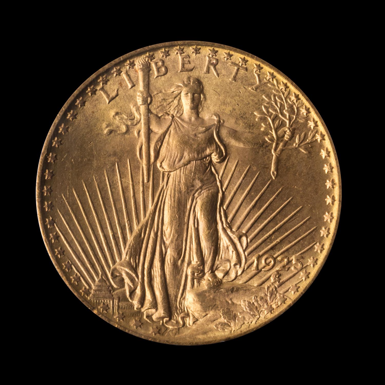 A United States 1925 St. Gaudens $20 Gold Coin