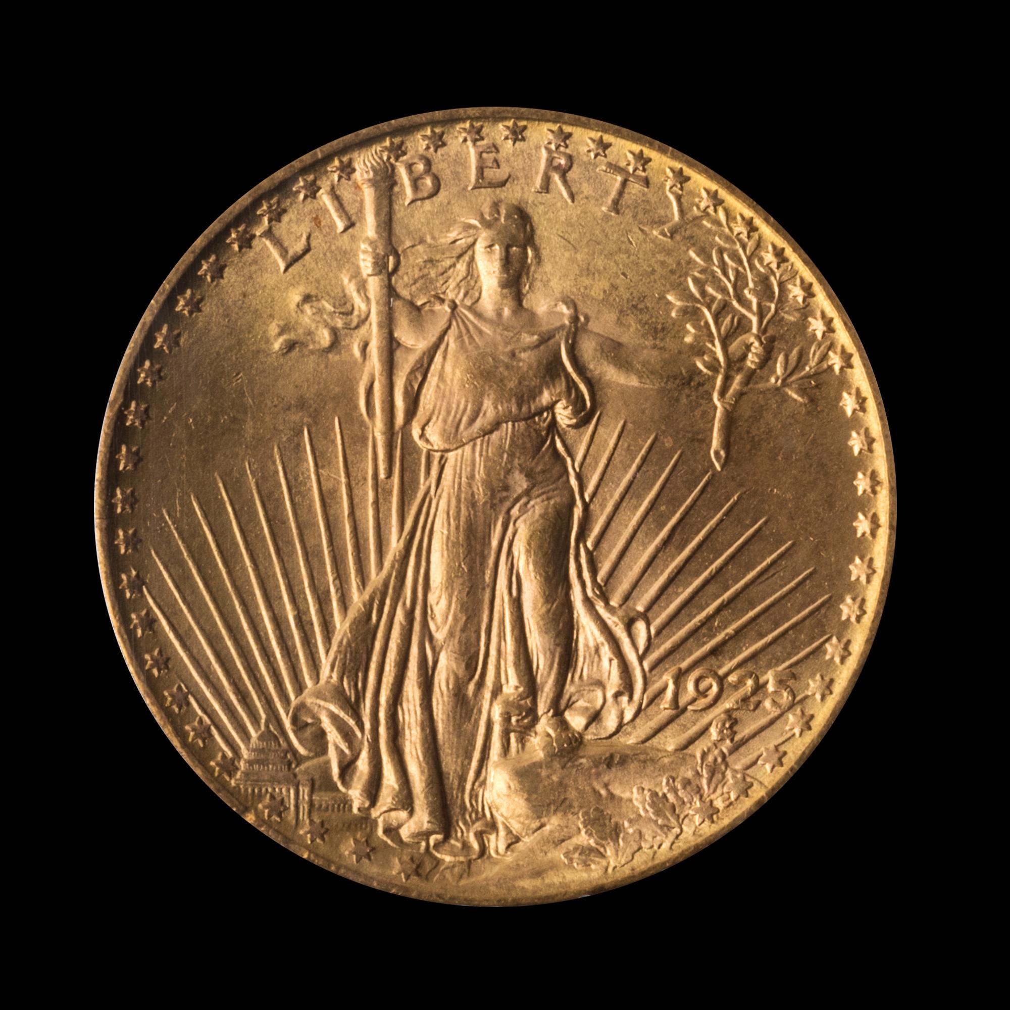 A United States 1925 St. Gaudens $20 Gold Coin