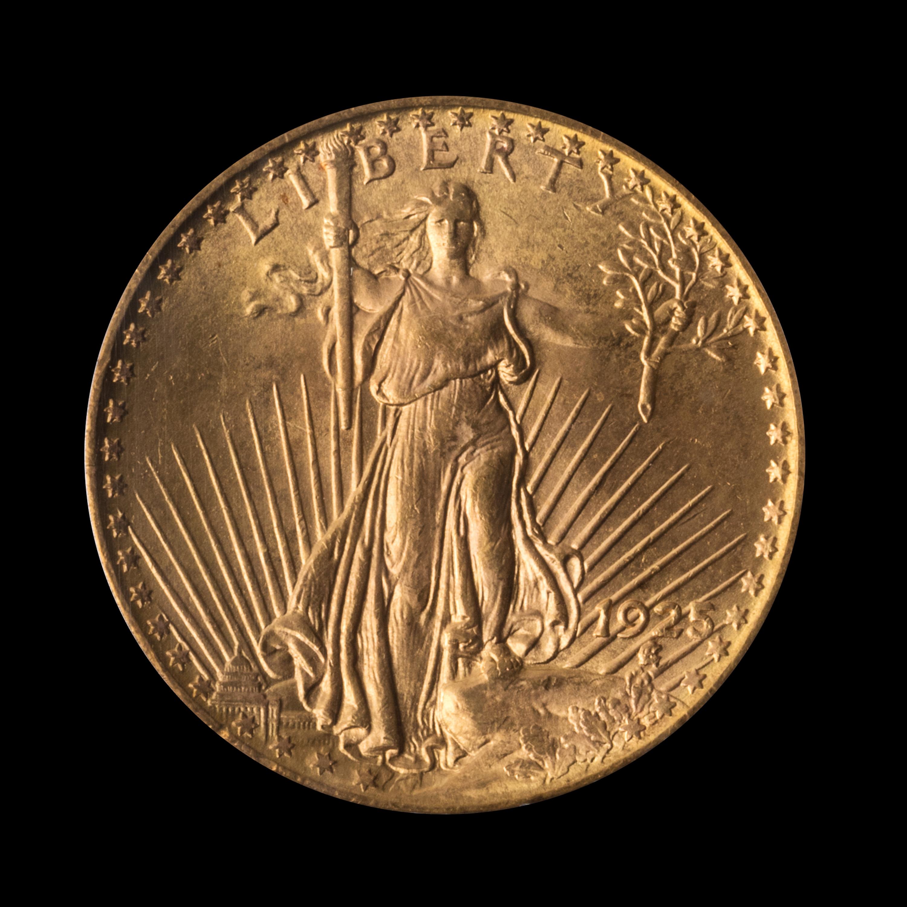 A United States 1925 St. Gaudens $20 Gold Coin